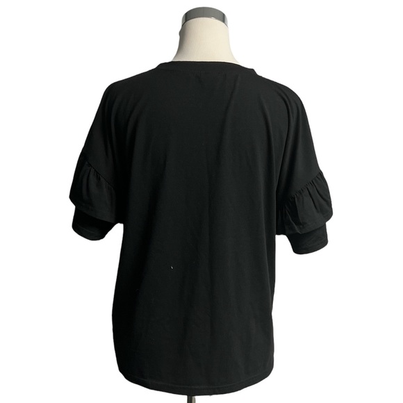 Shein women black short sleeve shirt - Picture 7 of 9